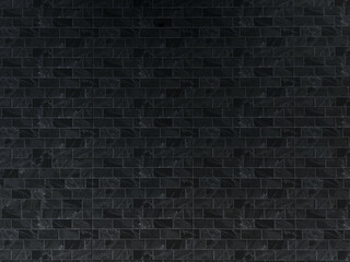 Fototapeta na wymiar Black marble tile bevel laminate wall. Black ceramic marble brick tile wall tile texture patterned background.