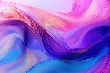 Fototapeta na wymiar Trendy abstract colorful banner, curvy lines. Banner with colorful waves. Made with Generative AI