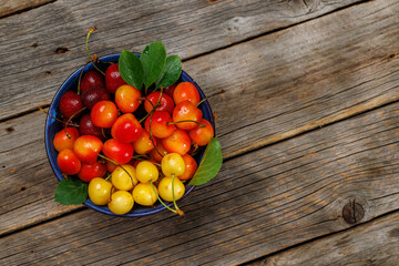 A vibrant and colorful cherry, bursting with sweet juiciness