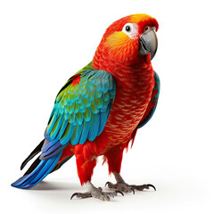 Obraz premium A colorful Parrot (Psittacidae) showing off its bright plumage.