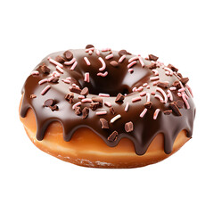 chocolate doughnut with icing