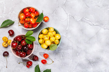 A vibrant and colorful cherry, bursting with sweet juiciness