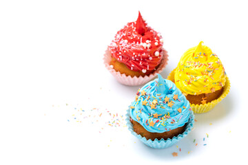 Colorful cupcakes