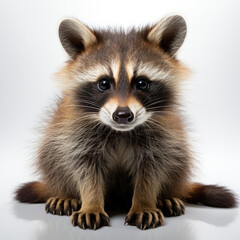 A cheeky Raccoon (Procyon lotor) with a curious expression.