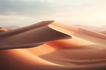Fototapeta na wymiar Rolling Sand Dunes, Generative AI 