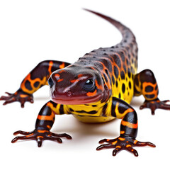 Obraz premium A vibrant Salamander (Salamandridae) showing off its colors.