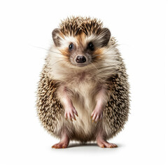 A lovable Hedgehog (Erinaceus europaeus) curiously exploring. - obrazy, fototapety, plakaty