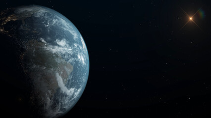 Obraz na płótnie Canvas Blue planet Earth