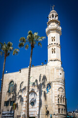 mosque in bethlehem, next to church of the nativity, palastine, middle east, minarett
