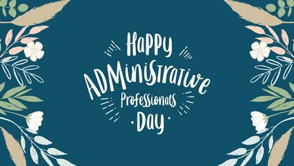 administrative professionals day, video holiday concept