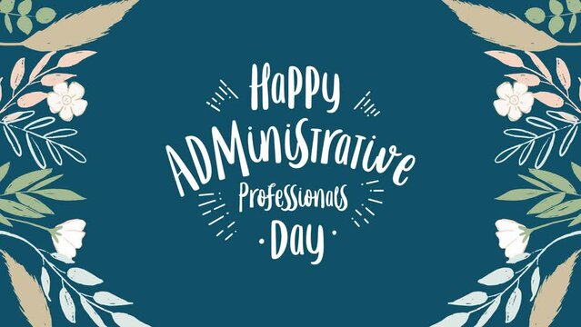 administrative professionals day, video holiday concept