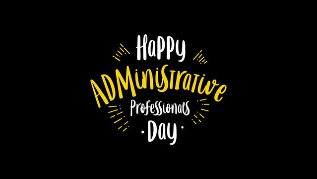 administrative professionals day, video holiday concept