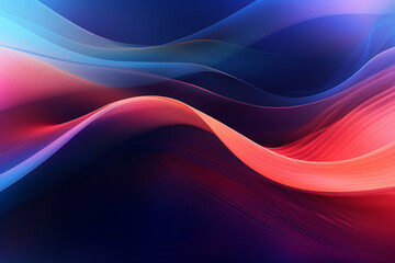 Fototapeta premium Background design with flowing waves and transparent smoke-like elements in enchanting shades of purple and blue. Ai generated