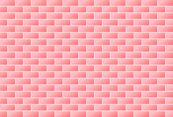 Pink brick wall pastel seamless pattern background,  For backdrop, wallpaper, background. 