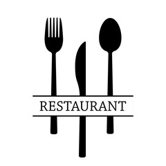 Restaurant logo icon vector template isolated on a white background
