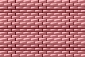 Obraz premium Pink brick wall pastel seamless pattern background, For backdrop, wallpaper, background. 