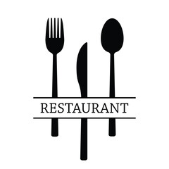 Restaurant logo icon vector template isolated on a white background