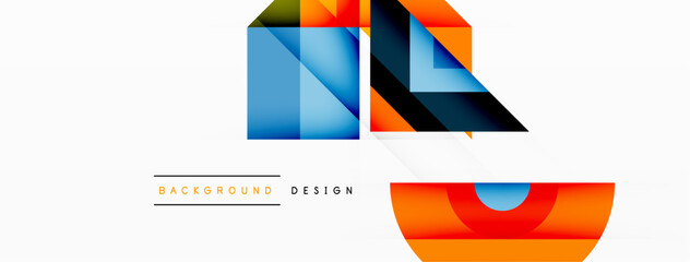 Visually captivating background design showcasing dynamic geometric lines, triangles, and squares. This composition blends precision and movement, creating an engaging graphic with a modern aesthetic
