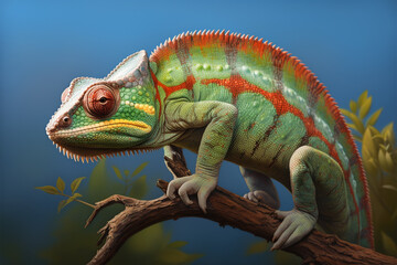 iguana on a branch generative ai