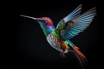 hummingbird in flight generative ai