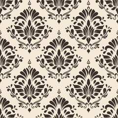 Luxury Victorian damask wallpaper pattern