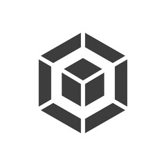 hexagon icon design vector template