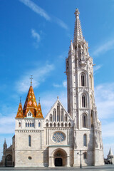 Fototapeta na wymiar Budapest, Hungary Gothic St. Matthias Church