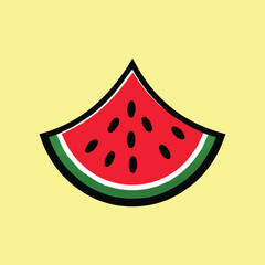 Modern watermelon logo icon