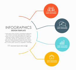 Infographic design template with place for your data. Vector illustration.