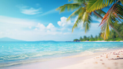 Obraz na płótnie Canvas Tropical Summer Sea Beach Landscape