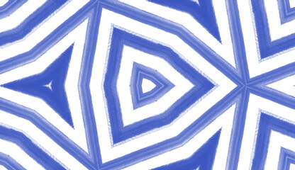 Ikat repeating swimwear design. Indigo