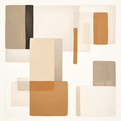 three neutral colour mod soft abstract simple. image AI