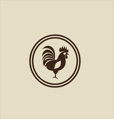Chicken mascot logo vector design, japan illustration style