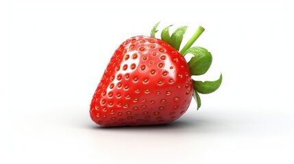 strawberry on white background