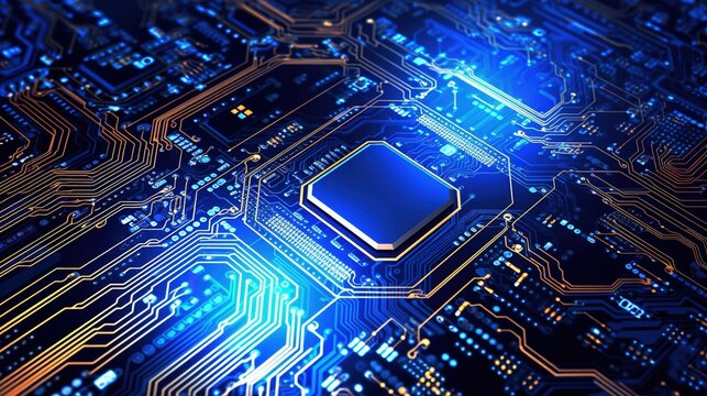Abstract circuit board technology background