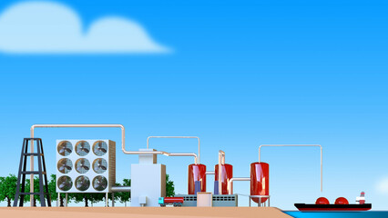 Carbon dioxide capture. Direct air capture for carbon dioxide capture