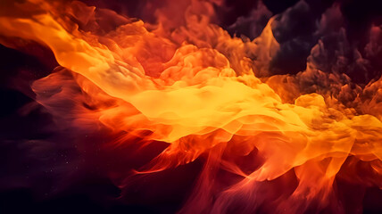 Fototapeta premium Fire blazing background. Generative ai design.