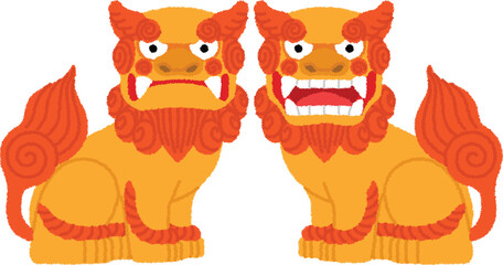 シーサーのイラスト