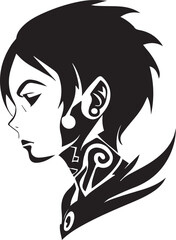 Animi vector tattoo design illustration