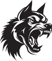 Wolf face vector tattoo design illustration