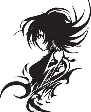 Animi tattoo design illustration