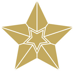Weihnachtsstern abstrakt Vektor in Gold. Isolierter Hintergrund.
Symbol für Jesus Geburt.
Für Hintergründe, Kalender, Einladungen, Grußkarten etc.