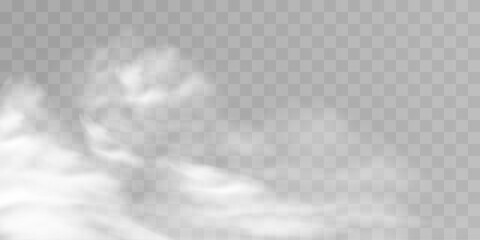 Texture of steam, smoke, fog, clouds. Vector isolated smoke. Aerosol effect	
