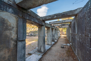 Various views from the ancient city of priene in the soke district of aydin province