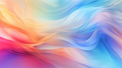 light orange lines on a white background silk. Generative AI