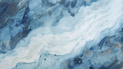Blue ocean background abstract design. Marble stone texture with Generative Ai.