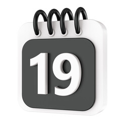 Calendar 3D Render