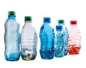 Naklejka premium recycling plastic bottles waste