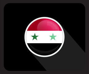 Syriah Circle Glossy Pride Flag Icon
