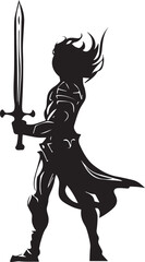 sord man vector tattoo design illustration